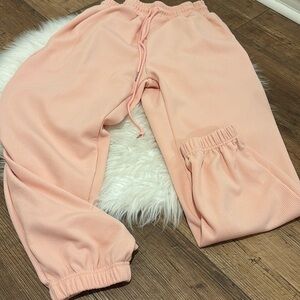 Peach sweatpants